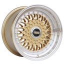 479 GOLD NEW RIMS 15 Z POLEROWANYM RANTEM RS 4x100 GOLF RETRO