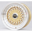 479 GOLD NEW RIMS 15 Z POLEROWANYM RANTEM RS 4x100 GOLF RETRO